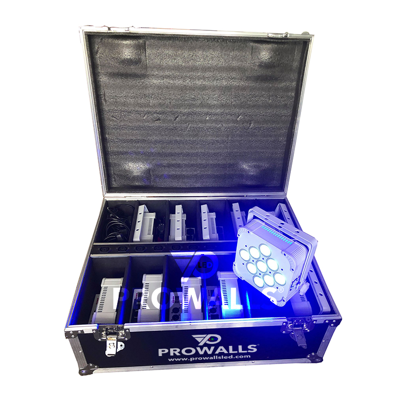 powered uplighting 9*18w RGBWA-UV Wireless led battery par