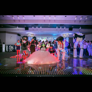64pcs dancing LED Digital Cableless Magnetic Dance Floor